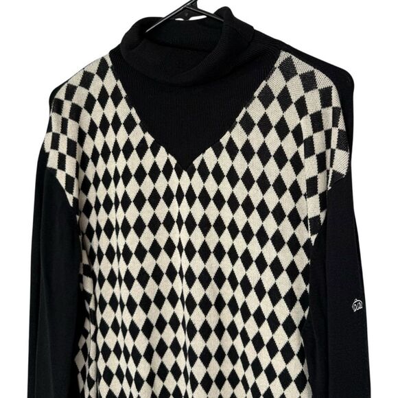 |EUC| MERC LONDON “Malvern” Argyle Roll Neck Jumper Sweater - Picture 3 of 8